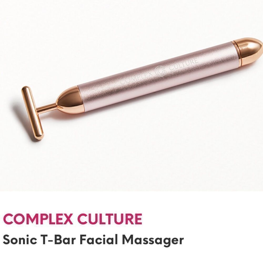 Complex Culture Sonic T-Bar facial massage new in the box adding Ipsy new bag